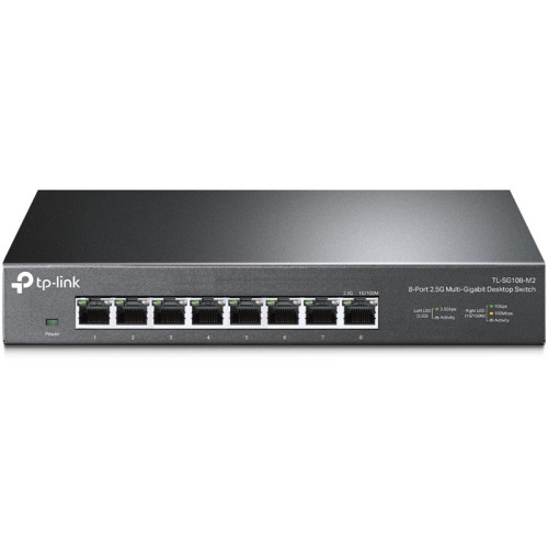 Коммутатор/ 8-port Desktop 2.5G Unmanaged switch, 8 100/1G/2.5G RJ-45 ports, Fanless design