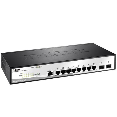 Коммутатор/ Managed Gigabit Switch with 8 10/100/1000Base-T + 2 SFP Ports