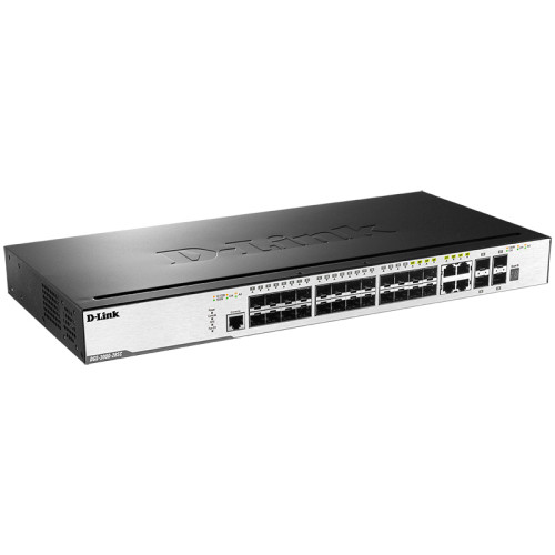 Сетевой коммутатор/ 20-Port 100/1000 SFP ports + 4 Combo 10/100/1000BASE-T/SFP ports + 4-Port 10G SFP+, L2 Management Switch