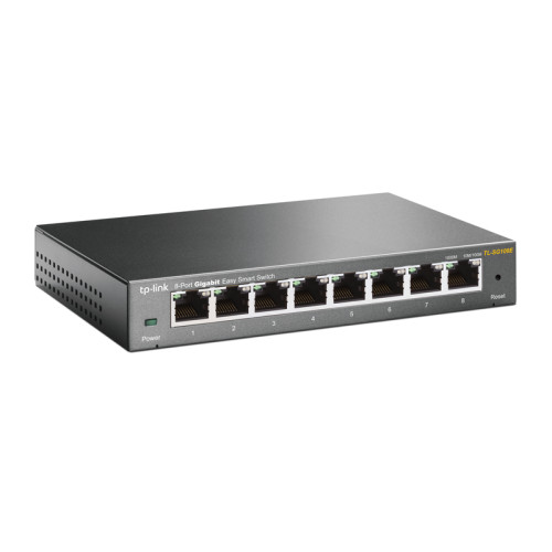 Коммутатор/ 8-Port Gigabit Desktop Easy Smart Switch, 8 10/100/1000Mbps RJ45 ports