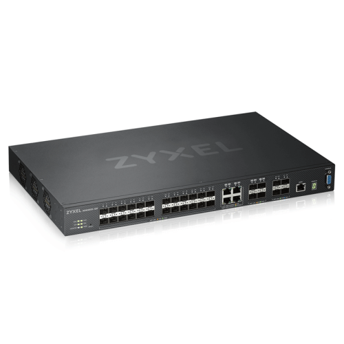 Коммутатор/ ZYXEL ZYXEL XGS4600-32F L3 Managed Switch, 24 port Gig SFP, 4 dual pers.  and 4x 10G SFP+, stackable, dual PSU