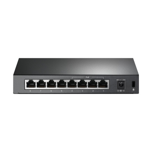 Коммутатор/ 8-port 10/100M PoE Switch, 8 10/100M RJ45 ports including 4 PoE ports, steel case