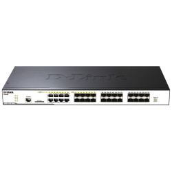 Сетевой коммутатор/ L2+ Managed Switch with 16 100/1000Base-X SFP ports and 8 100/1000Base-T/SFP combo-ports and 2 10GBase-CX4 ports