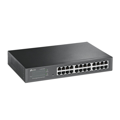 Коммутатор/ 24-Port Gigabit Easy Smart Switch, 24 10/100/1000Mbps RJ45 ports,  MTU/Port/Tag-based VLAN, QoS, IGMP Snooping