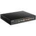 Коммутатор/ DGS-1100-24PV2 EasySmart L2 Switch 24х1000Base-T (12х1000Base-T PoE), PoE Budget 100W