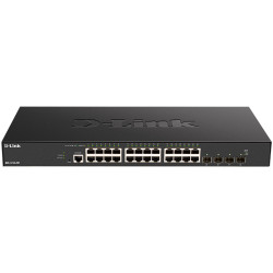 Коммутатор/ DXS-1210-28T Smart L2+ Switch 24x10GBase-T, 4x25GBase-X SFP28, CLI, RJ45 Console