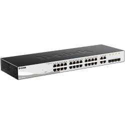 Коммутатор/ DGS-1210-28/F Smart L2 Switch 24х1000Base-T, 4хCombo 1000Base-T/SFP, Compact CLI