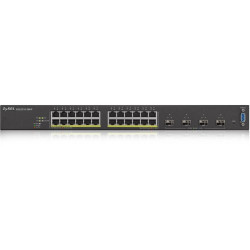 Коммутатор/ ZYXEL XGS2210-28HP, 24 port Gigabit L2 managed PoE+ switch, 375 Watt, 4x 10G