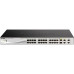 Коммутатор/ DES-1210-28P/C Smart L2 Switch 24x100Base-TX PoE, 2x1000Base-T, 2xCombo 1000Base-T/SFP, PoE Budget 193W, Compact CLI