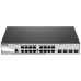 Коммутатор/ 16-ports UTP 10/100/1000Base-T + 4-ports Gigabit SFP, Gigabit Web Smart III Switch, 19