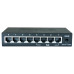 Сетевой коммутатор/ DES-1008P/C1A Unmanaged Switch 8x100Base-TX (4x100Base-TX PoE), PoE Budget 52W, metal case