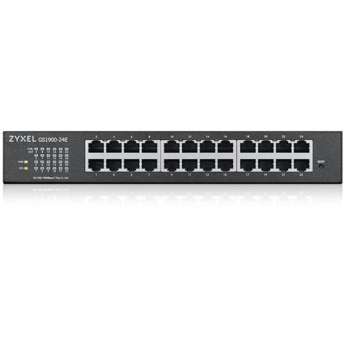 Коммутатор/ ZYXEL GS1900-24E, Smart L2 switch rack 19 