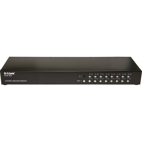 Коммутатор/ KVM-450 16-port KVM Switch, VGA+USB ports