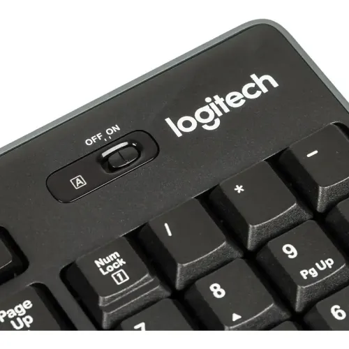 Комплект (клавиатура + мышь)/ Logitech Wireless Desktop MK270 (USB, FM, keyboard:2xAAA, mouse:optical, 1000dpi, 3btn+Roll, 1xAA) Retail