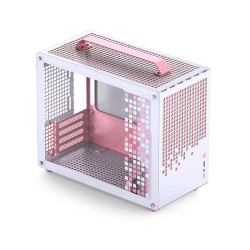 Корпус без блока питания/ Корпус JONSBO Jonsplus Z20 Pink/White MATX без БП, боковая панель из закаленного стекла, mini-ITX, micro-ATX, розово-белый