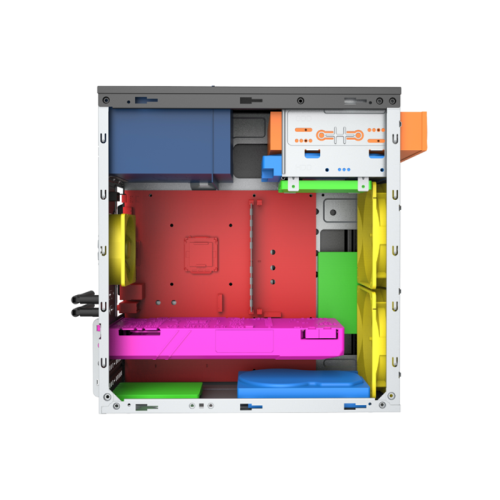 Корпус с блоком питания 450Вт./ Case Foxline FL-702, mATX, 1x5.25EXT, 1x3.5EXT, 2x3.5INT, 2xUSB2.0, HDA, w/o FAN, w/450W ATX PSU, w/1.2m EU pwr cord