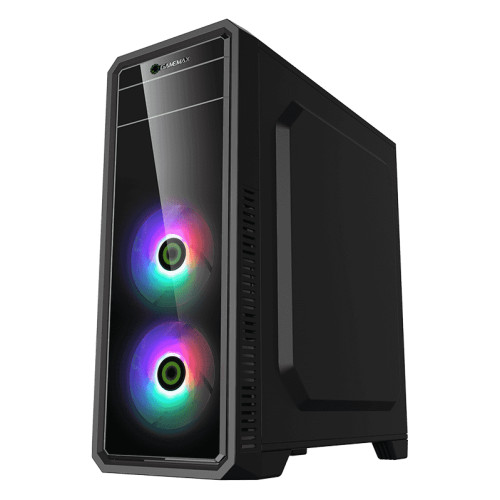 Компьютерный корпус, без блока питания ATX/ Gamemax G561-FRGB ATX case, black, w/o PSU, w/1xUSB3.0+2xUSB2.0, w/2x12cm FRGB(fixed 4 colors) front fan (GMX-AF12X), w/1x12cm FRGB(fixed 4 colors)