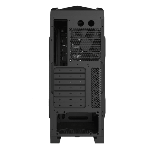 Компьютерный корпус, без блока питания mATX/ Gamemax Centauri BG H601 mATX case, black, w/o PSU, w/1xUSB3.0+1xUSB2.0+HD-Audio, w/1x12mm Blue Led fan