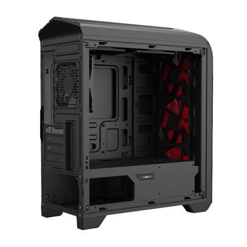 Компьютерный корпус, без блока питания mATX/ Gamemax Centauri BG H601 mATX case, black, w/o PSU, w/1xUSB3.0+1xUSB2.0+HD-Audio, w/1x12mm Blue Led fan