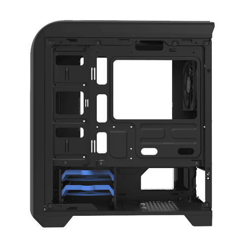 Компьютерный корпус, без блока питания mATX/ Gamemax Centauri BG H601 mATX case, black, w/o PSU, w/1xUSB3.0+1xUSB2.0+HD-Audio, w/1x12mm Blue Led fan