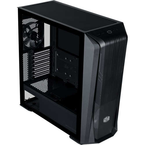 Корпус без блока питания/ Cooler Master MasterBox 500, 3 x 120 Fan, w/o PSU, Black, 2 x 3.5 Jack, 2 x USB 3.2 Gen1 Type-A , RGB , Mid-Tower