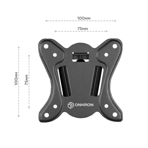 Кронштейн ONKRON/ 10-35'' макс 100*100 мм, 2 колена, наклон -+ 8