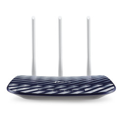 Маршрутизатор/ AC750 Wireless Dual Band Router, 433 at 5 GHz +300 Mbps at 2.4 GHz, 802.11ac/a/b/g/n, 1 port WAN 10/100 Mbps + 4 ports LAN 10/100 Mbps, 3 fixed antennas