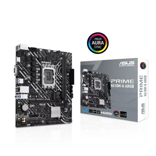 Материнская плата/ PRIME H610M-K ARGB//LGA1700 H610 U32 GEN 1 M.2 AURA MB