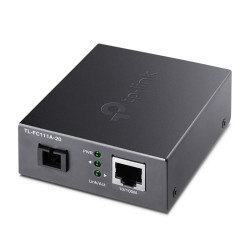 Медиаконвертер/ 10/100Mbps WDM media converter, 1 SC Fiber port, 1 FE RJ-45 port, 1550nm/1310nm, up to 20Km