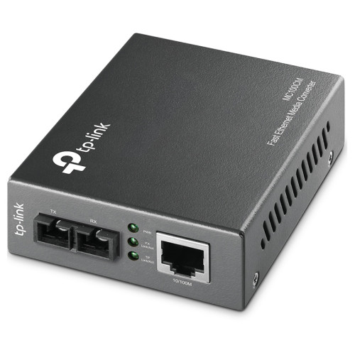 Конвертер/ 10/100Mbps RJ45 to 100Mbps multi-mode SC fiber Converter, Full-duplex,up to 2Km, switching power adapter, chassis mountable