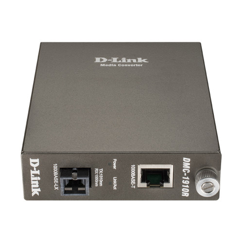 Конвертор/ 1000Base-T to 1000Base-LX (up to 15 km, SC) Single Fiber Bi-Direction Media Converter