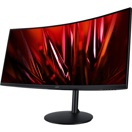 Монитор/ ACER XZ342CUS3BMIIPPHX 34'', ZeroFrame Yes, Curved 1500R Black, 21:9, VA, 3440x1440, 1 / 3ms, 320, HDR 400cd, 180Hz, 2xHDMI(2.0) + 2xDP(1.4) + Audio out, Speakers 2Wx2, sync: DP/HDMI FreeSync Premium, hdr: HDR 400, hadj 130