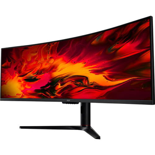 Монитор/ ACER EI491CRSBMIIIPHX 49'', ZeroFrame Yes, Curved 1800R Black, 32:9, VA, 3840x1080, 4ms, 400cd, 144Hz, 1xHDMI(2.0) + 2xHDMI(1.4) + 1xDP(1.2) + Audio Out, Speakers 3Wx2, sync: FreeSync Premium Pro, hdr: HDR 400, hadj 95