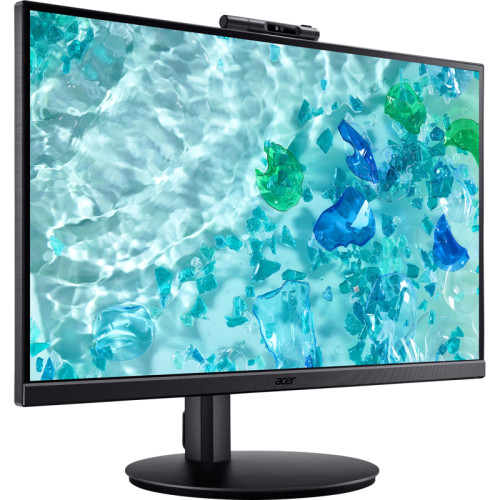 Монитор/ ACER CB242YD3bmiprcx 23,8'', ZeroFrame, Black, 16:9, IPS, 1920x1080, 1 / 4ms, 250cd, 100Hz, 1xVGA + 1xHDMI(1.4) + 1xDP(1.2)+ USB-B (1up) + FHD Webcam with Mic + Audio In/Out, Speakers 2Wx2, sync FreeSync, H.Adj. 165