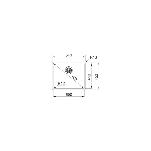 Мойка Franke 127.0369.282/ Best, Серия BOX, Мойка BXX 210/110-50