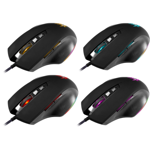 Defender Проводная игровая мышь Wolverine GM-700L RGB,7кнопок,12800dpi