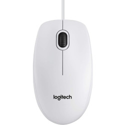 Мышь/ Logitech Optical Mouse B100  White USB   OEM