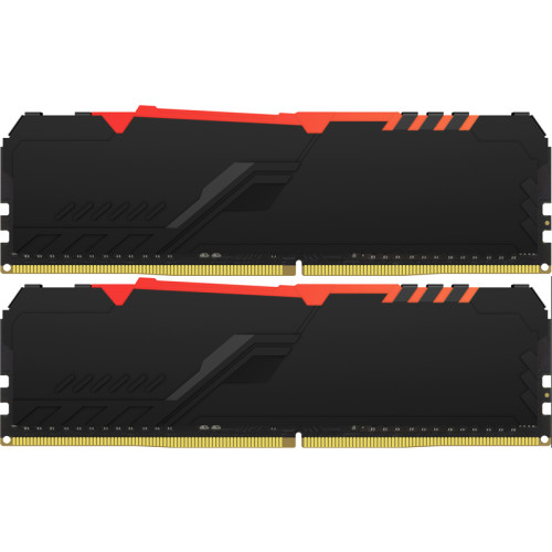 Память оперативная/ Kingston 16GB 3733MHz DDR4 CL19 DIMM (Kit of 2) FURY Beast RGB