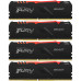 Память оперативная/ Kingston 64GB 2666MHz DDR4 CL16 DIMM (Kit of 4) 1Gx8 FURY Beast RGB