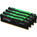 Память оперативная/ Kingston 64GB 3600MHz DDR4 CL18 DIMM (Kit of 4) FURY Beast RGB