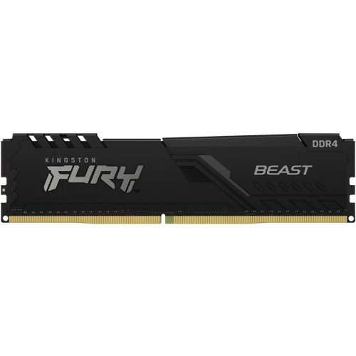 Память оперативная/ Kingston 4GB 3200MHz DDR4 CL16 DIMM FURY Beast Black