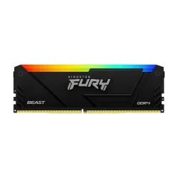 Память оперативная/ Kingston 16GB 3200MT/s DDR4 CL16 DIMM 1Gx8 FURY Beast RGB