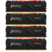 Память оперативная/ Kingston 128GB 2666MHz DDR4 CL16 DIMM (Kit of 4) FURY Beast RGB