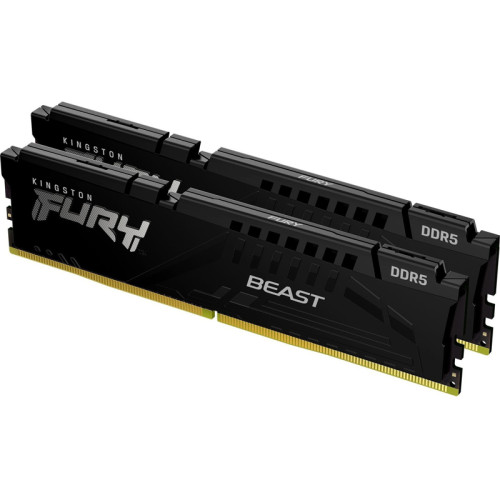 Память оперативная/ Kingston 64GB 5600MT/s  DDR5 CL40 DIMM (Kit of 2) FURY Beast Black  XMP