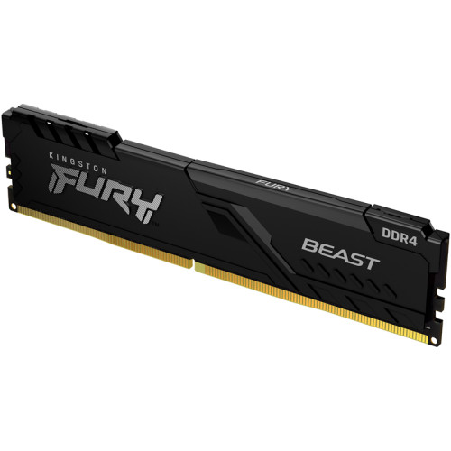 Память оперативная/ Kingston 8GB 2666MHz DDR4 CL16 DIMM FURY Beast Black