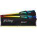 Память оперативная/ Kingston 64GB 6000MT/s DDR5 CL40 DIMM (Kit of 2) FURY Beast RGB XMP