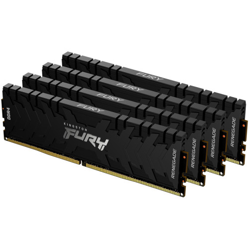 Память оперативная/ Kingston 128GB3200MHz DDR4 CL16DIMM (Kit of4)FURYRenegadeBlack