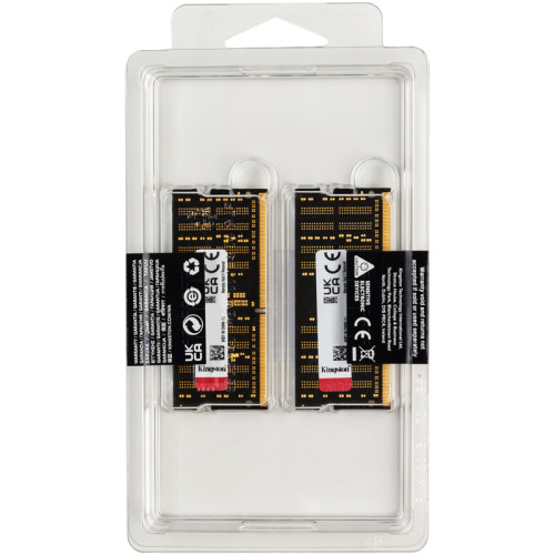 Память оперативная/ Kingston 32GB 2666MHz DDR4 CL15 SODIMM (Kit of 2) 1Gx8 FURY Impact