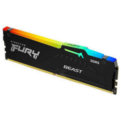 Память оперативная/ Kingston 8GB 5200MT/s DDR5 CL40 DIMM FURY Beast RGB XMP