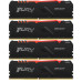 Память оперативная/ Kingston 128GB 3200MT/s DDR4 CL16 DIMM (Kit of 4) FURY Beast RGB